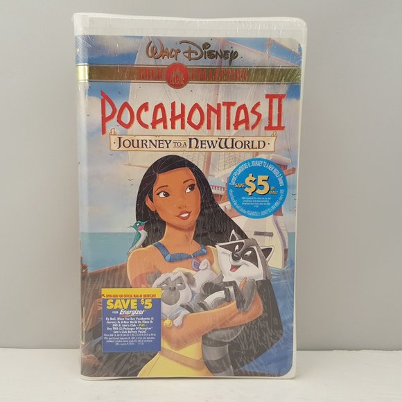 Walt Disney POCAHONTAS II JOURNEY TO A NEW WORLD GOLD COLLECTION VHS 19850 - Picture 1 of 8